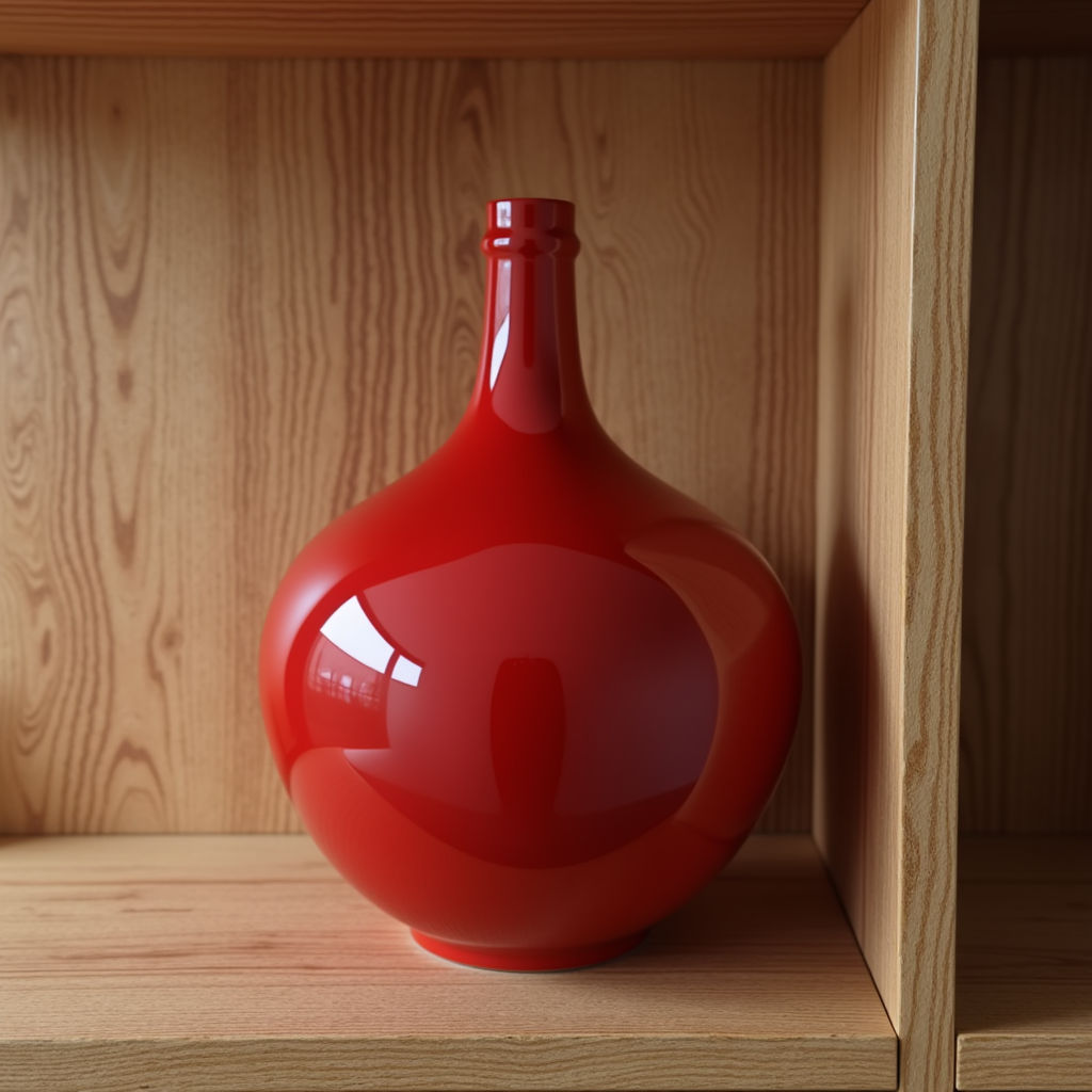 Red vase